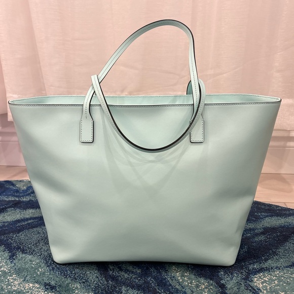 Sky Blue Mint Large Leather Purse with Bow - Kate Spade - Picture 7 of 7